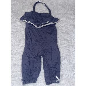 Shabby Chic girls sz. 6/9 mo. one piece blue design Longall. Adorable